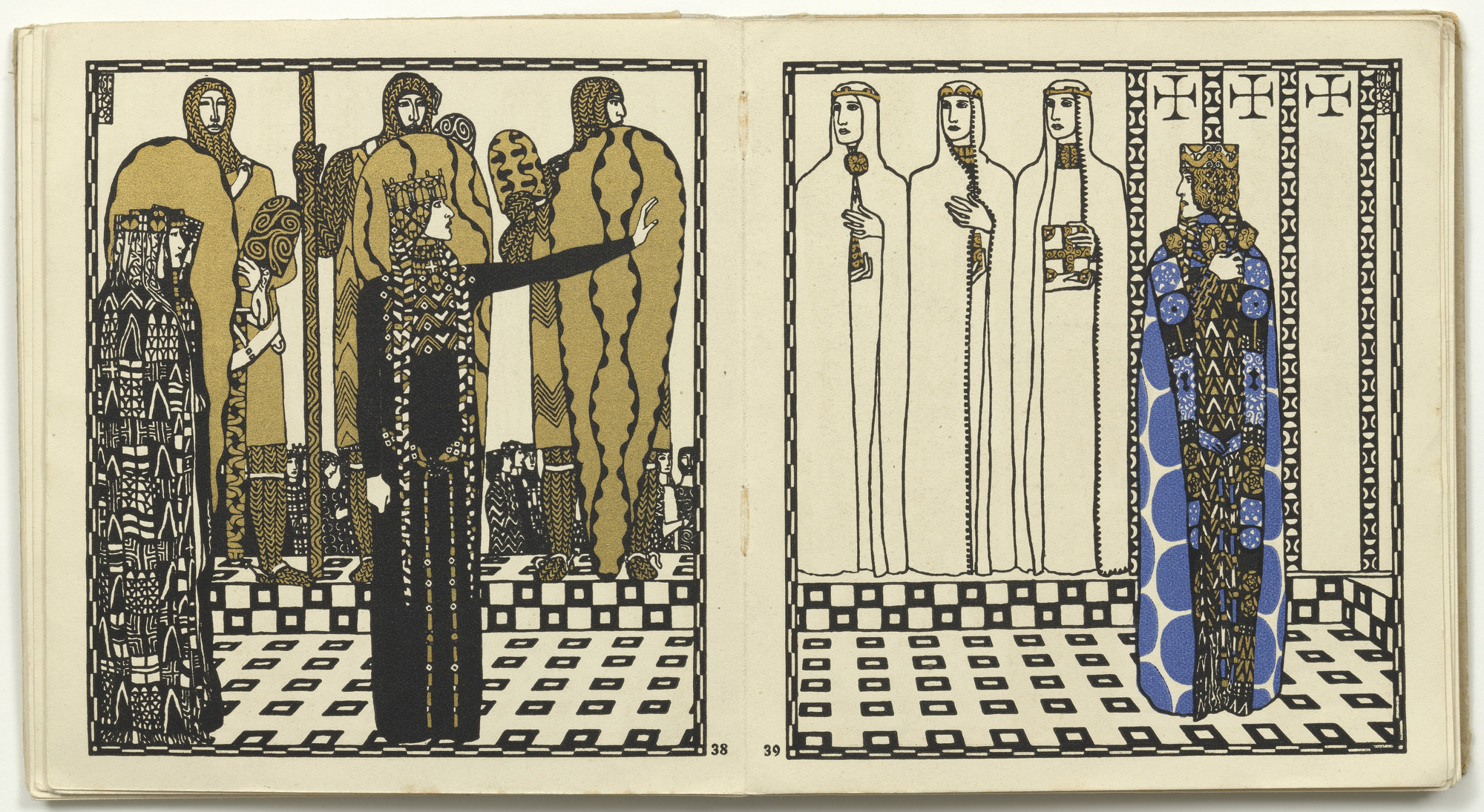 Carl Otto Czeschka. Untitled from Die Nibelungen (The Nibelungs)