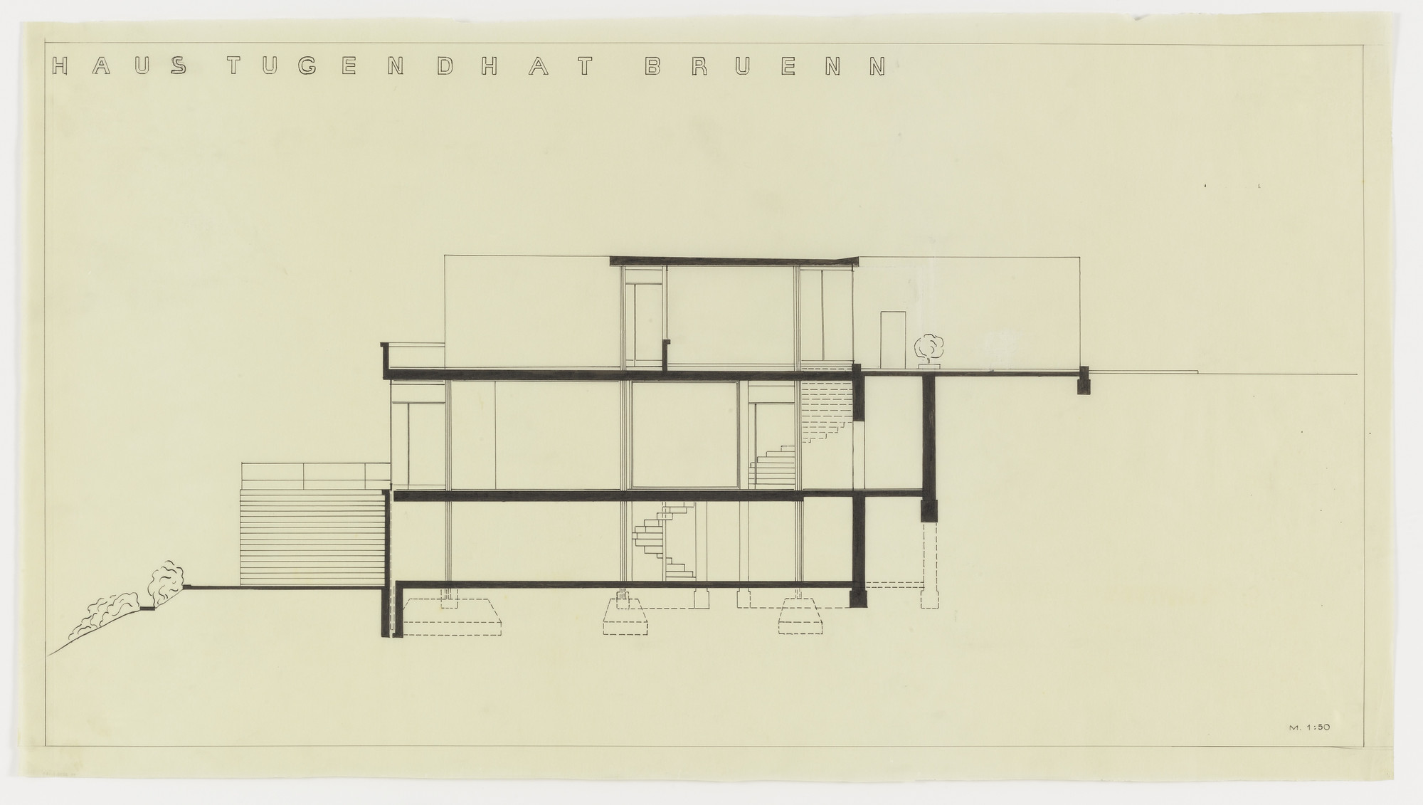 Ludwig Mies van der Rohe. Tugendhat House, Brno, Czech Republic