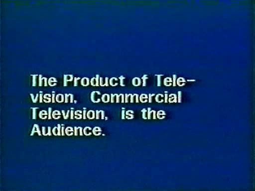 Richard Serra. Television Delivers People