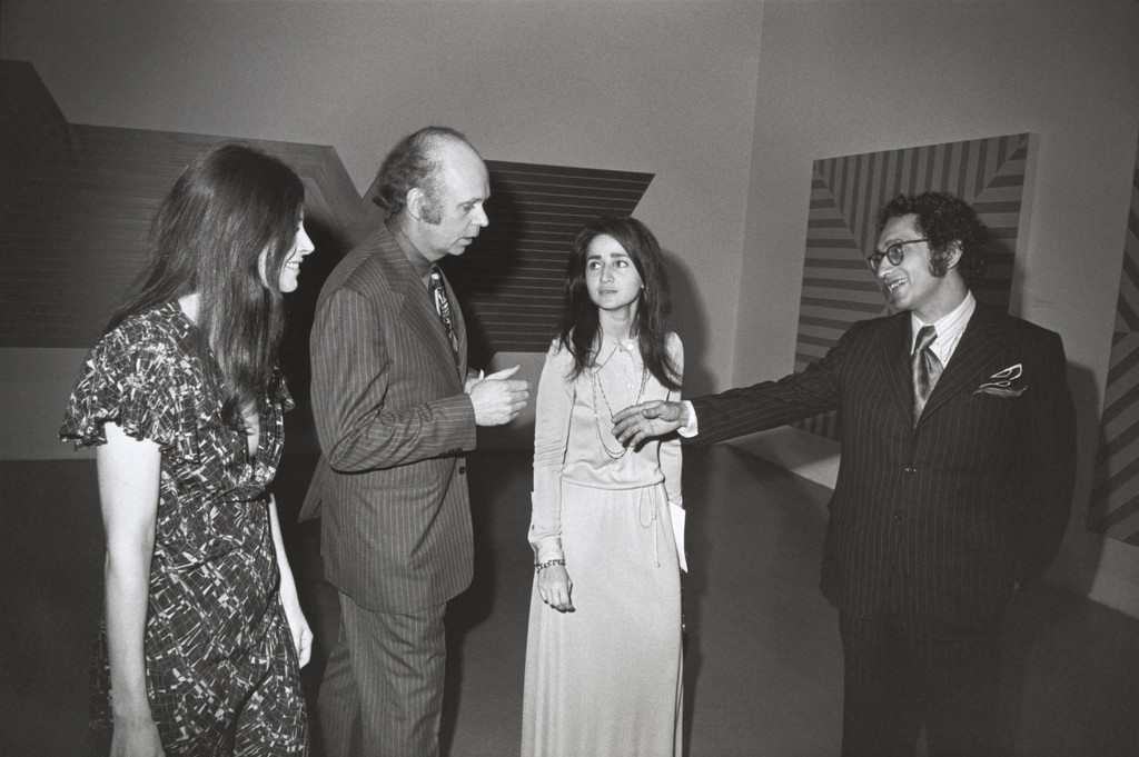 Opening, Frank Stella Exhibition, The Museum of Modern Art, New York