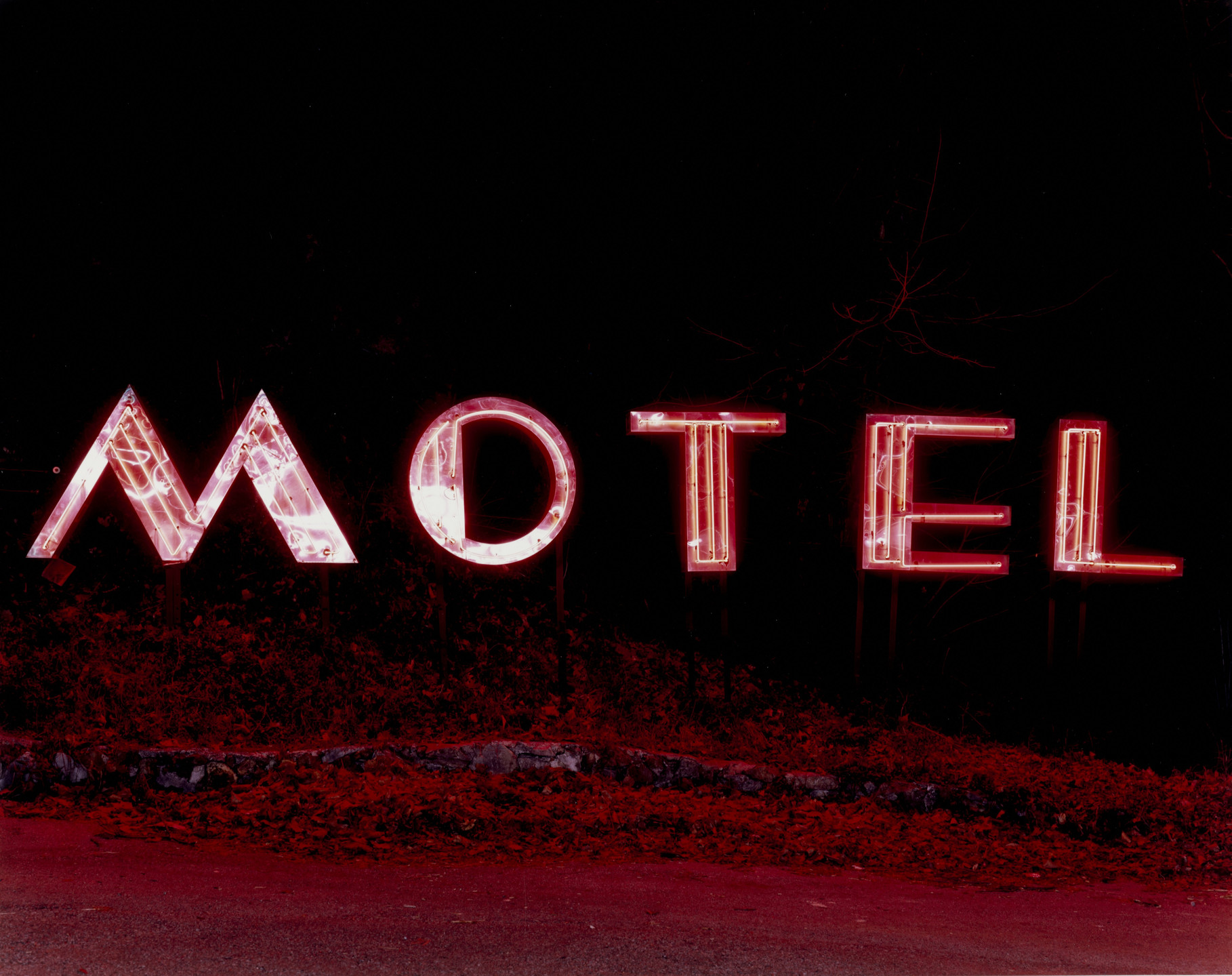 James Dow. Motel Sign at Night, Chattanooga, Tennessee. 1979