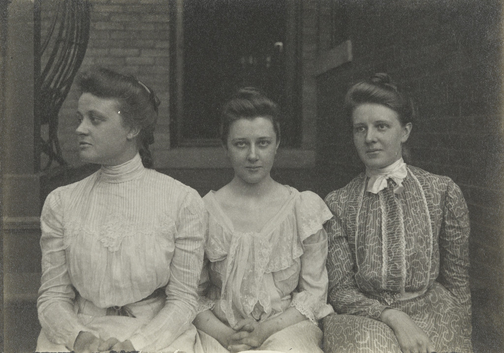 Mrs. Frances DeForest Martin Breed with her two sisters