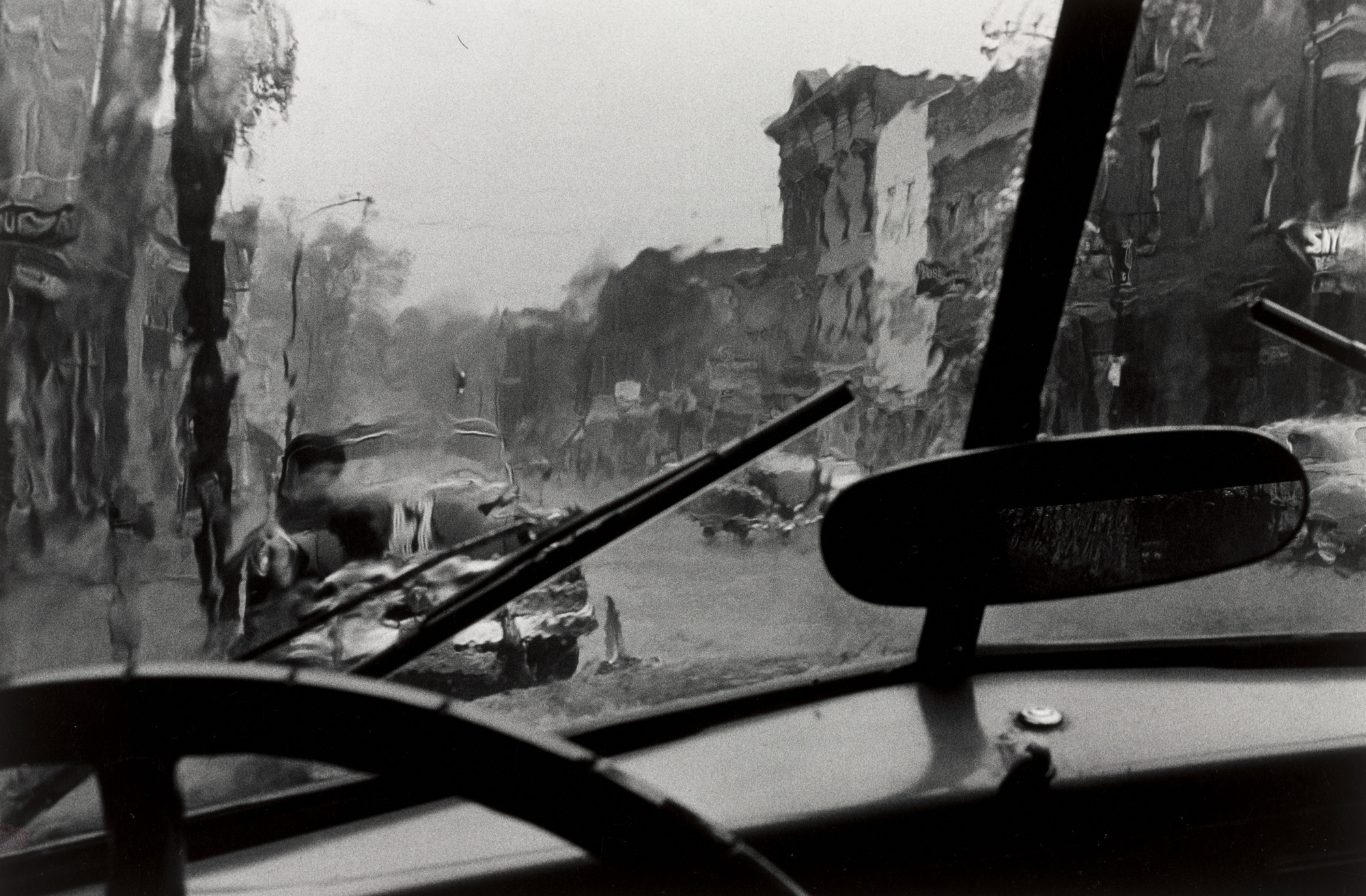 Louis Stettner. Windshield, Saratoga Springs, New York. 1957