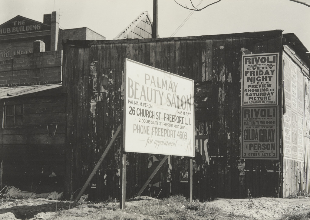 White Billboard, Freeport, Long Island, Kurt W. Baasch, c. 1930