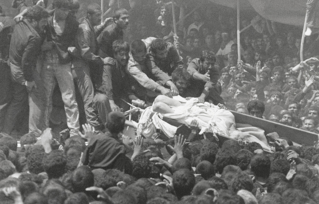 "Photo Emerges After Khomeini's Frenzied Funeral"