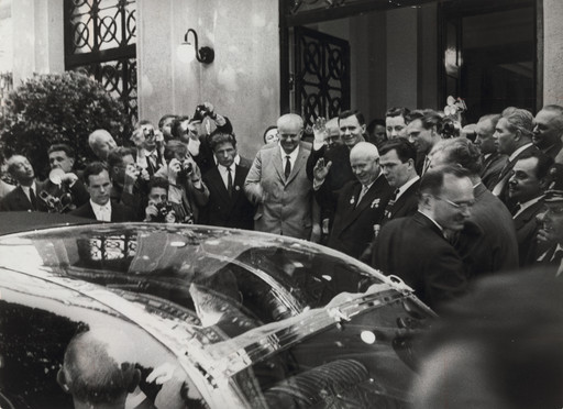 "Limousines Roll Through the Streets and Flash Bulbs Pop for the Presidents and Premiers"
