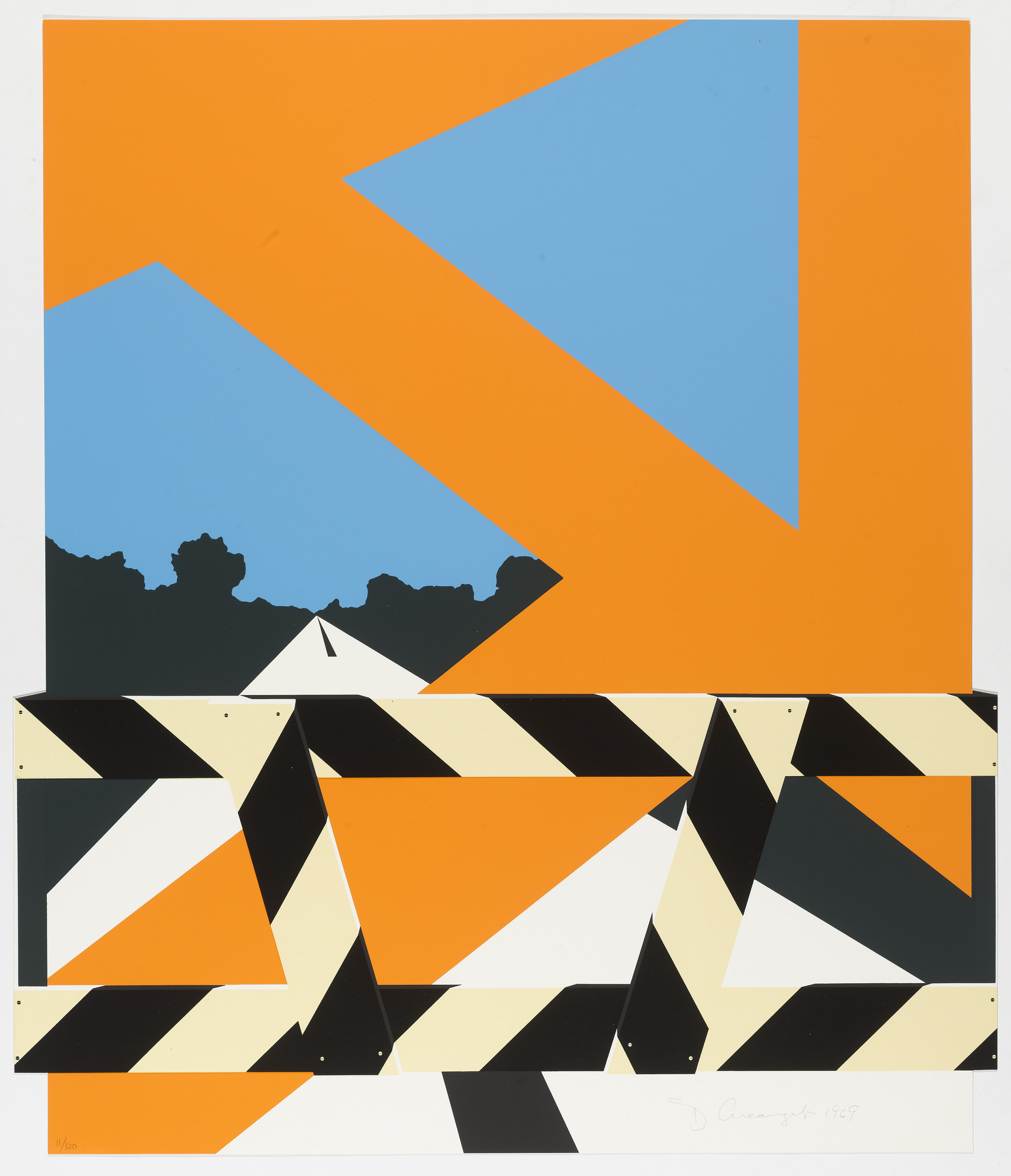 Allan D'Arcangelo. Bridge-Barrier from the portfolio 69