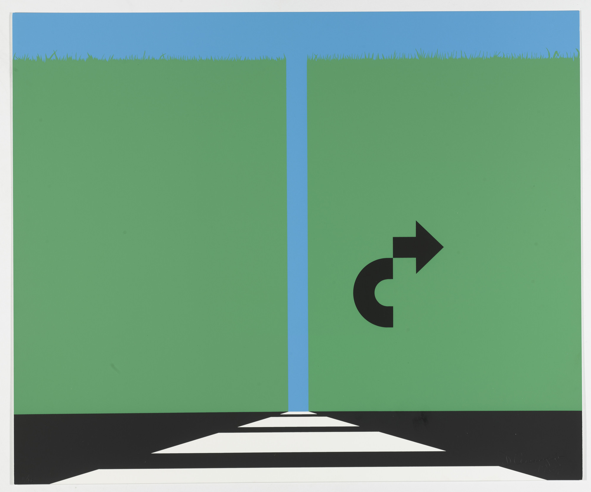 Allan D'Arcangelo. Landscape from the portfolio 69