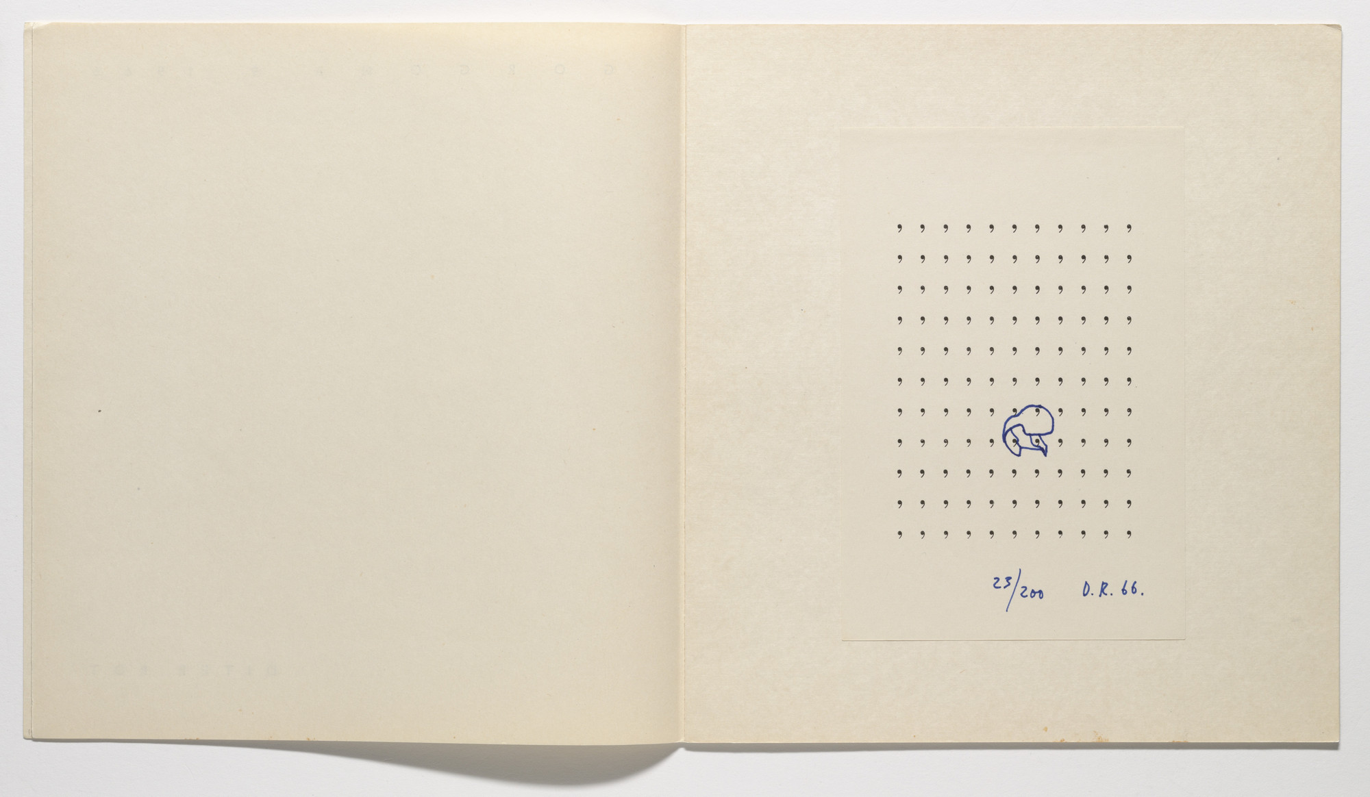 Dieter Roth, Gorgona artists group. Gorgona No. 9. 1966