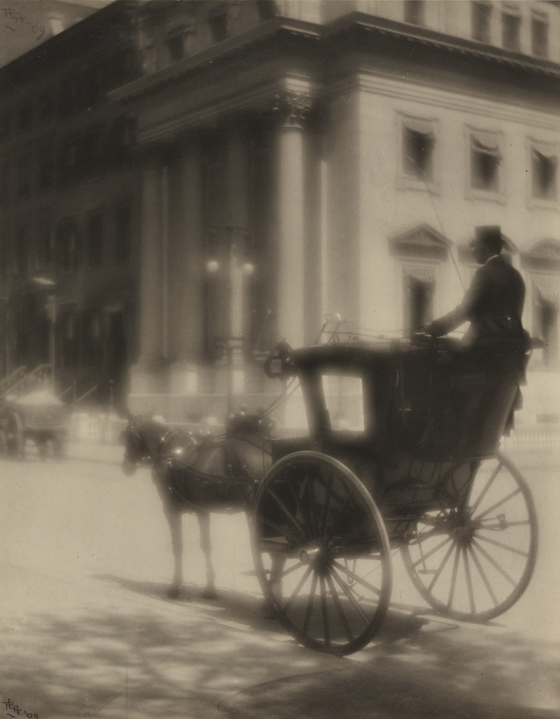 Paul L. Anderson. The Hansom Cab, New York. 1909