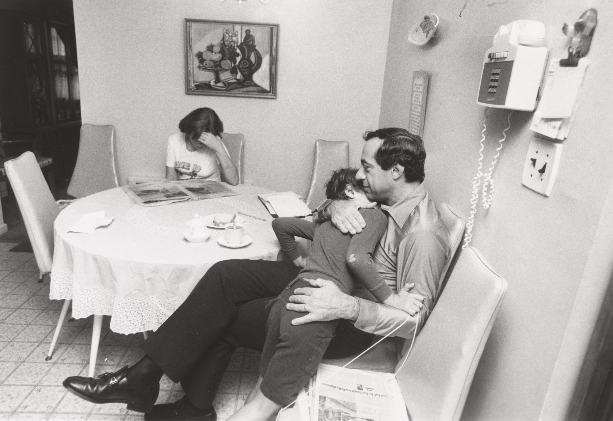 Barton Silverman/The New York Times. Mario Cuomo Getting a Hug. September 20, 1977