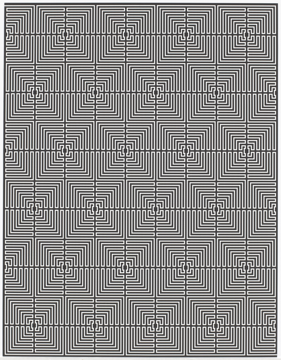 Philippe Decrauzat. Untitled from D.T.A.B.T.W.H.A.H.E.. 2010