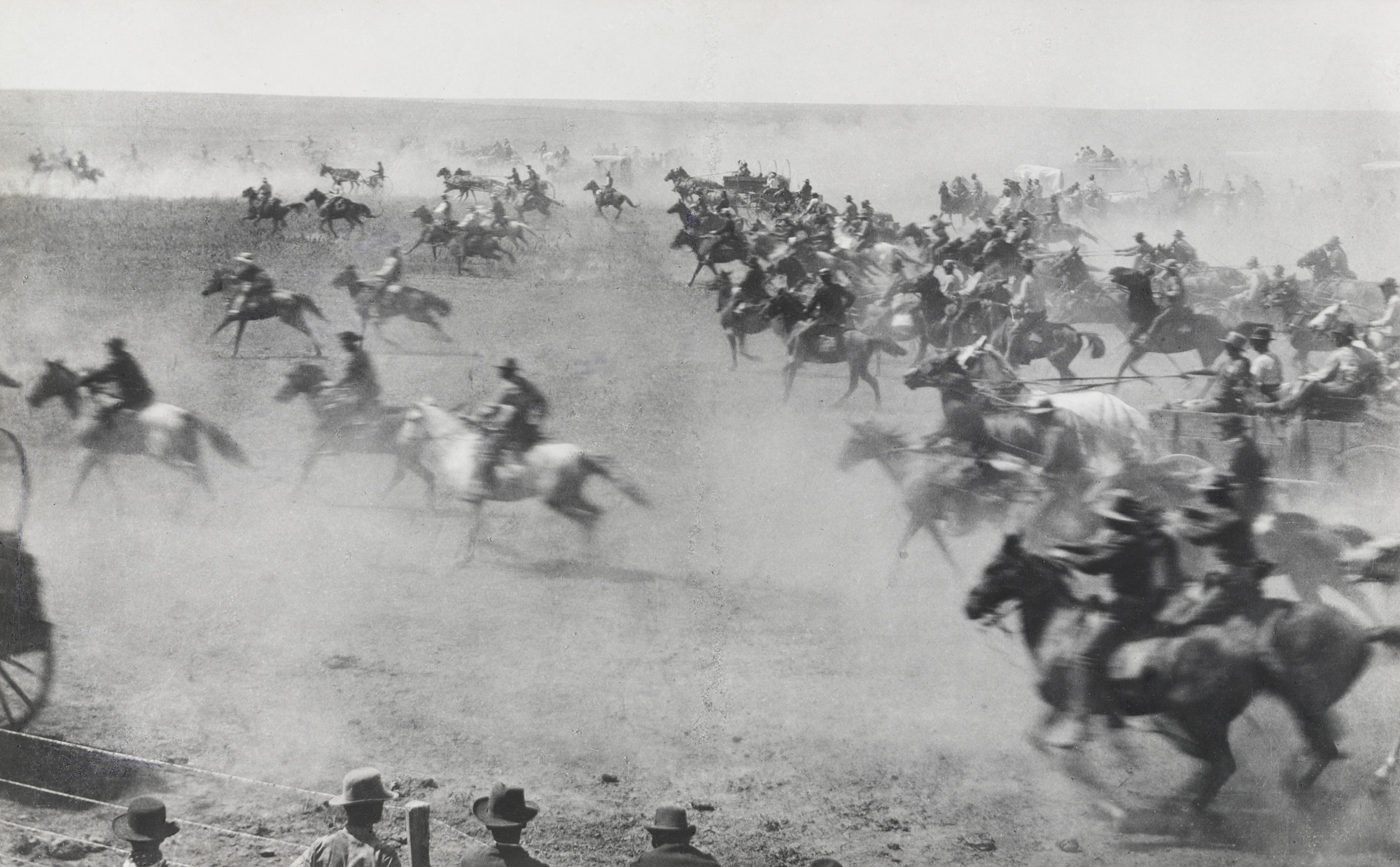 P. A. Miller. Oklahoma Land Rush. 1893