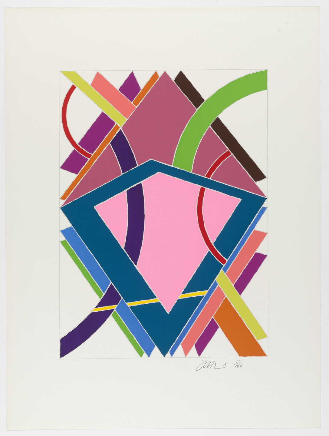 William T. Williams. Untitled from an untitled portfolio. 1970