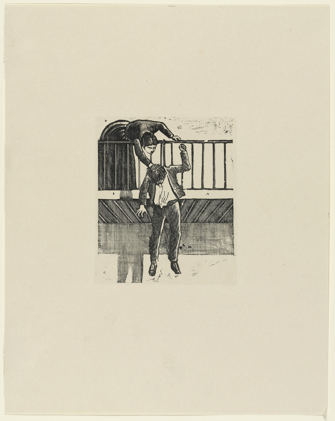 José Guadalupe Posada. The Man Hanged on the Street of the Window Grilles of Balvanera, Horrible Suicide, Monday, January 8, 1892 (El ahorcado en la Calle de las Rejas de Balvanera, horrible suicidio el Lunes 8 Enero 1892). 1892