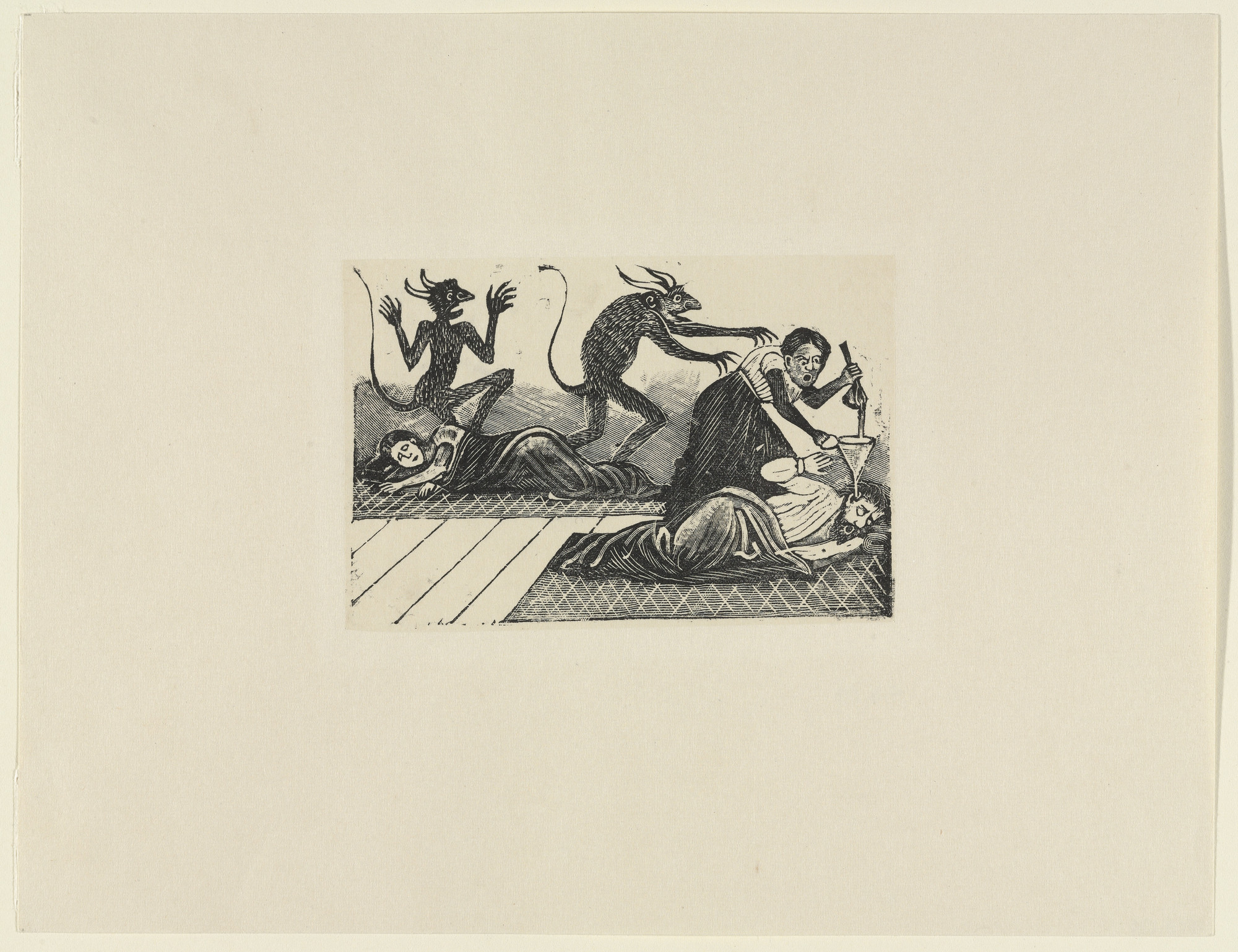 José Guadalupe Posada. Example: A Girl in a Pact with the Devil (Ejemplo: Una hija en pacto con Satanás)