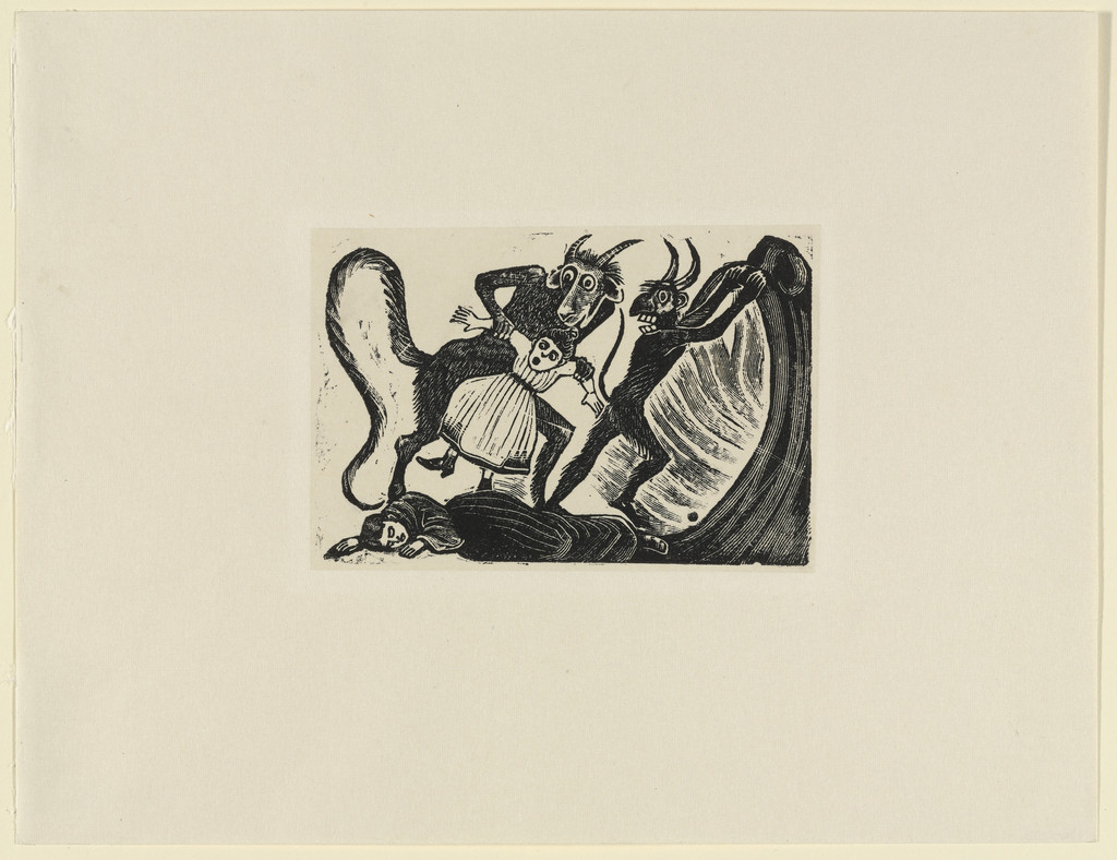 Terrible Specimen! A Slanderous Girl, Taken Away by the Demon!!!! (¡Terribilisimo Ejemplar! ¡¡¡¡ Una Niña calumniadora, á quien se lleva el demonio!!!!)