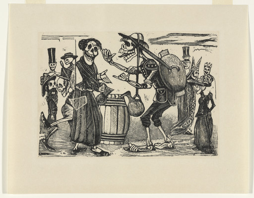 The Scintillating and Amusing Calavera of Doña Tomasa and Simon, The Water Carrier (Chispeante y divertida Calavera de Doña Tomasa y Simon el Aquador)
