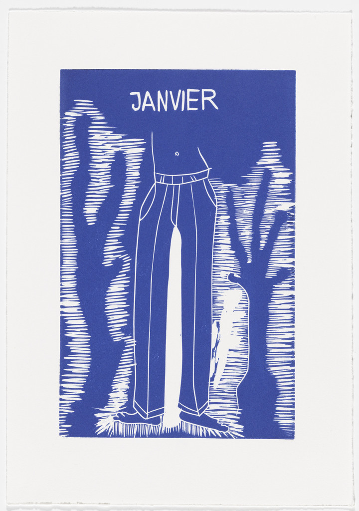 January (janvier) from The Erotic Diary of a Lumberjack (Le journal érotique d'un bûcheron)