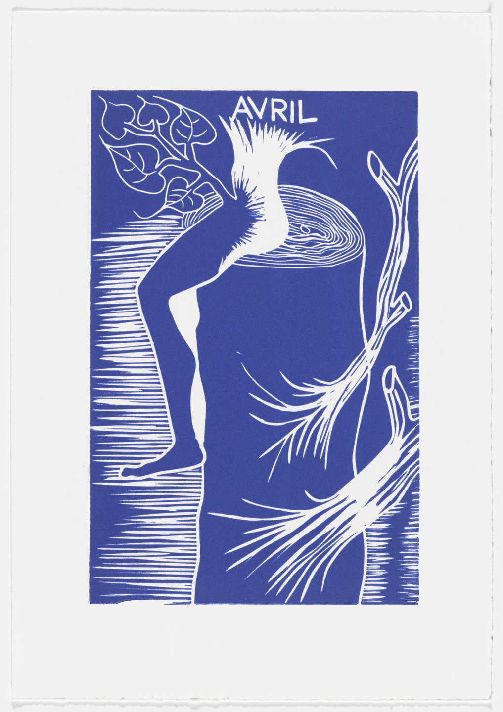 Barthelemy Toguo. April (avril) from The Erotic Diary of a Lumberjack (Le journal érotique d&#39;un bûcheron). 2009