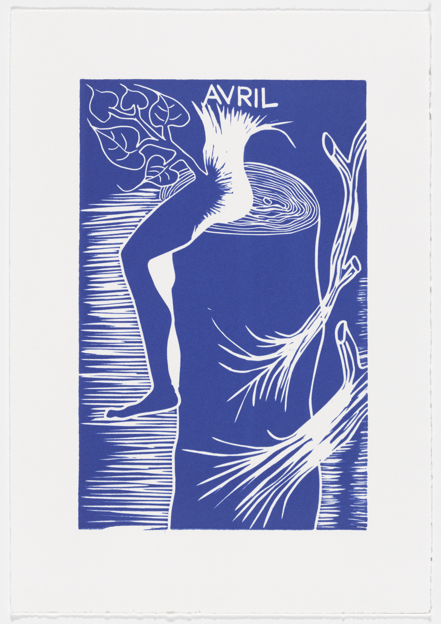 Barthelemy Toguo. April (avril) from The Erotic Diary of a Lumberjack (Le journal érotique d'un bûcheron)