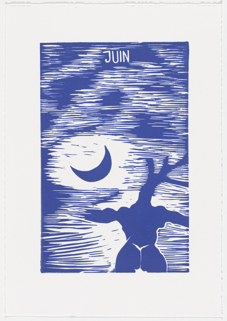 June (juin) from The Erotic Diary of a Lumberjack (Le journal érotique d'un bûcheron) by Barthelemy Toguo