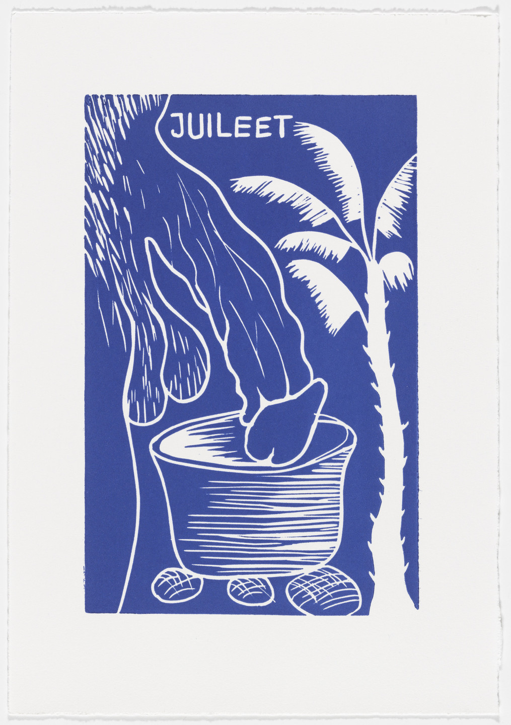Barthelemy Toguo. July (juillet) from The Erotic Diary of a Lumberjack (Le journal érotique d&#39;un bûcheron). 2009