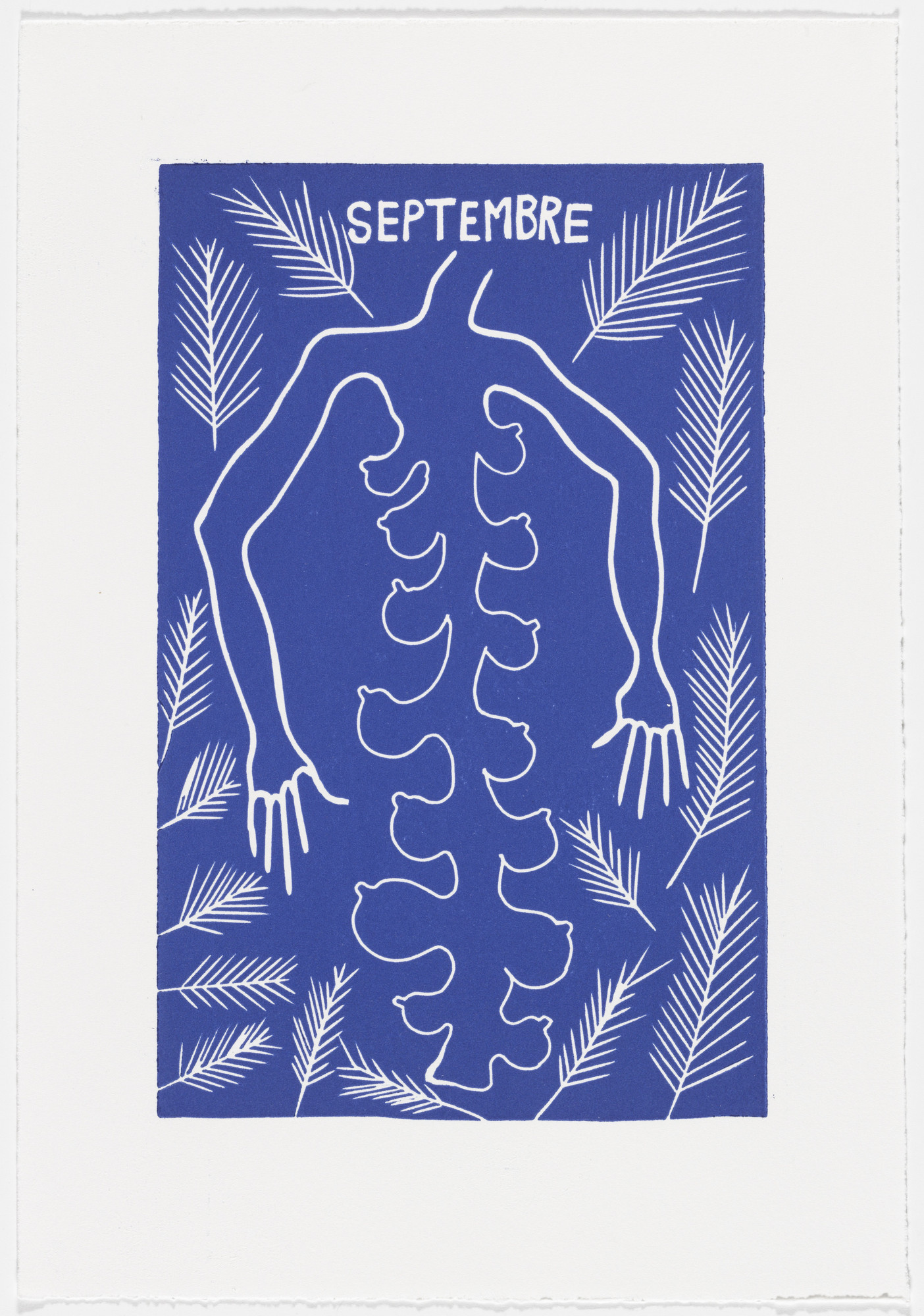 Barthelemy Toguo. September (septembre) from The Erotic Diary of a Lumberjack (Le journal érotique d'un bûcheron)