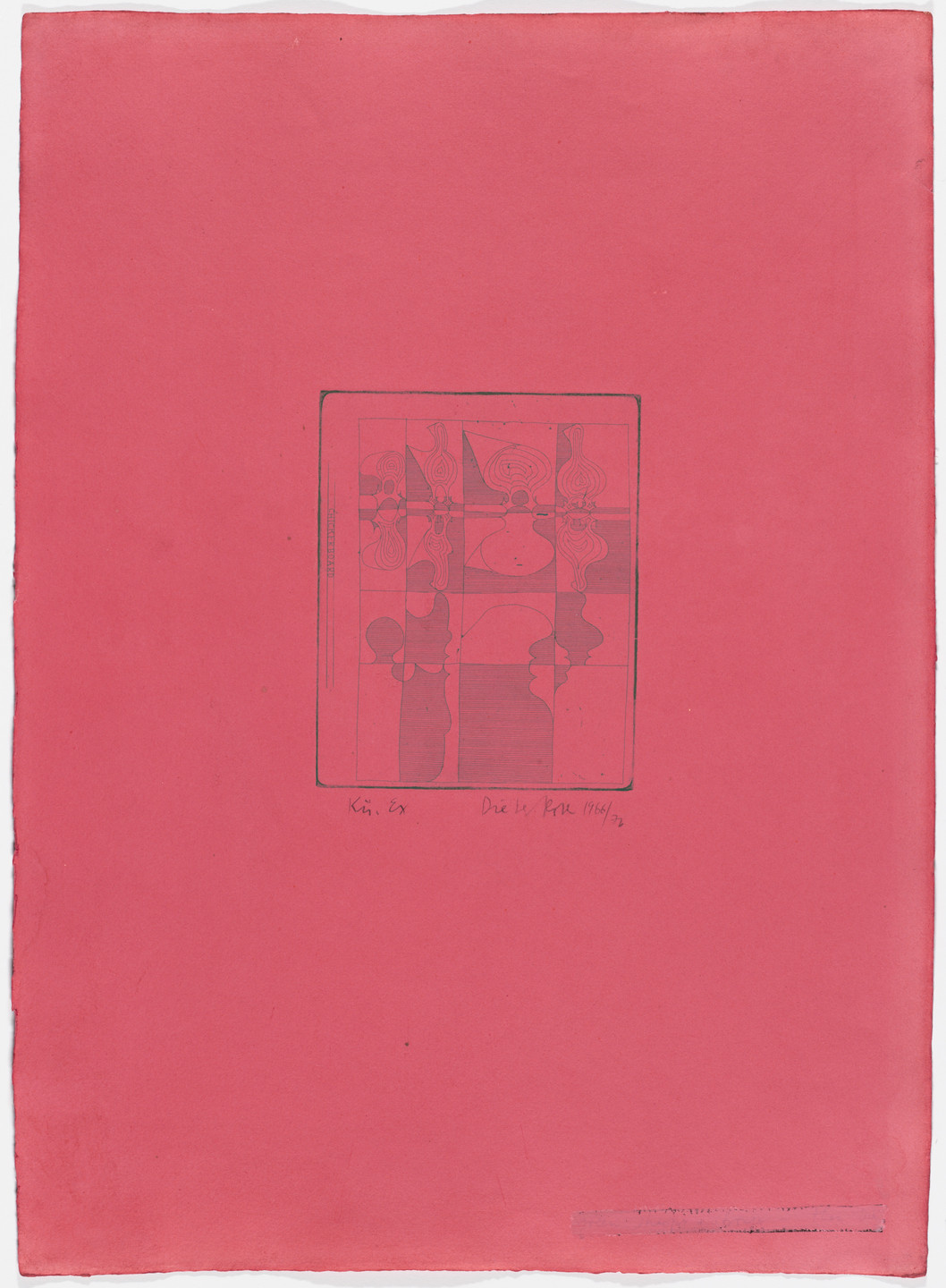 Dieter Roth. Chickerboard from Popular Music 1 (Unterhaltungsmusik 1). 1966, published 1976