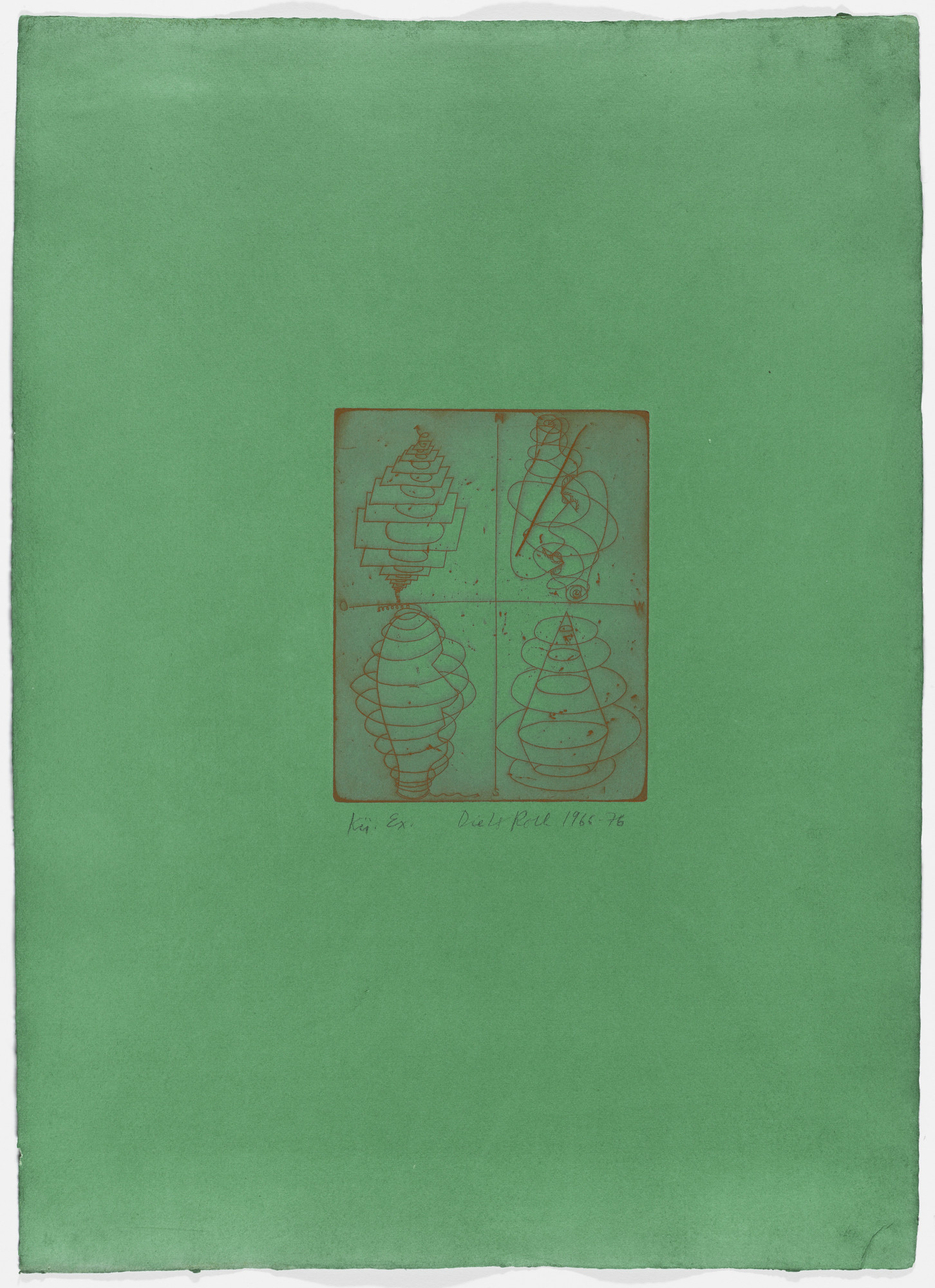 Dieter Roth. Whipping-Tops ( Kreisel ) from Popular Music 1 ( Unterhaltungsmusik 1 )