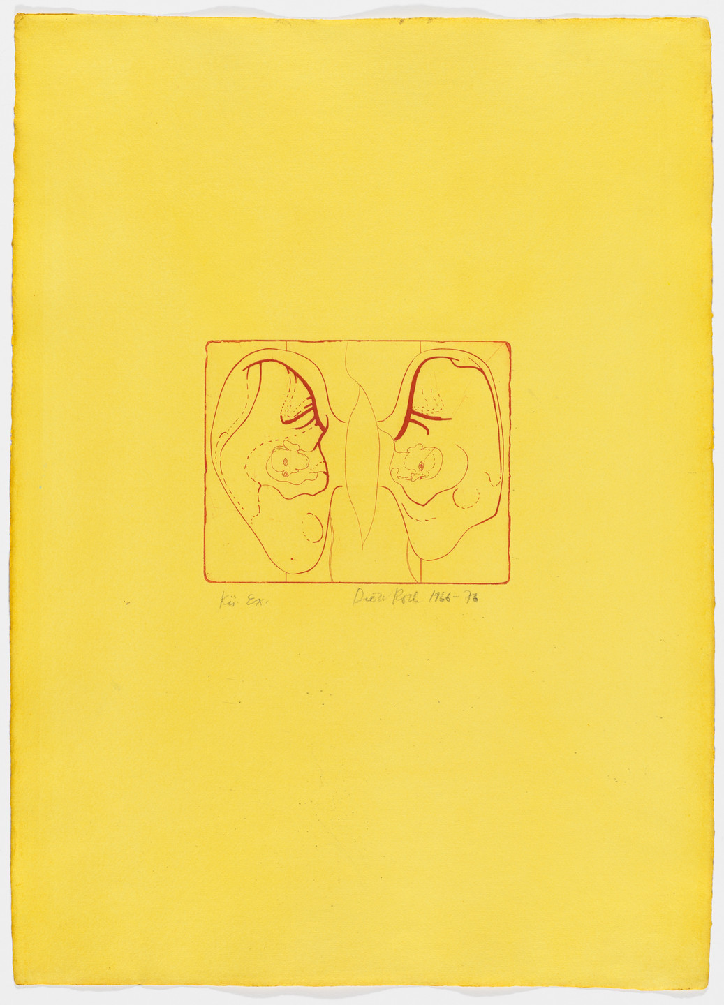 Dieter Roth. Double-Ego (Doppelego) from Popular Music 1 (Unterhaltungsmusik 1). 1966, published 1976