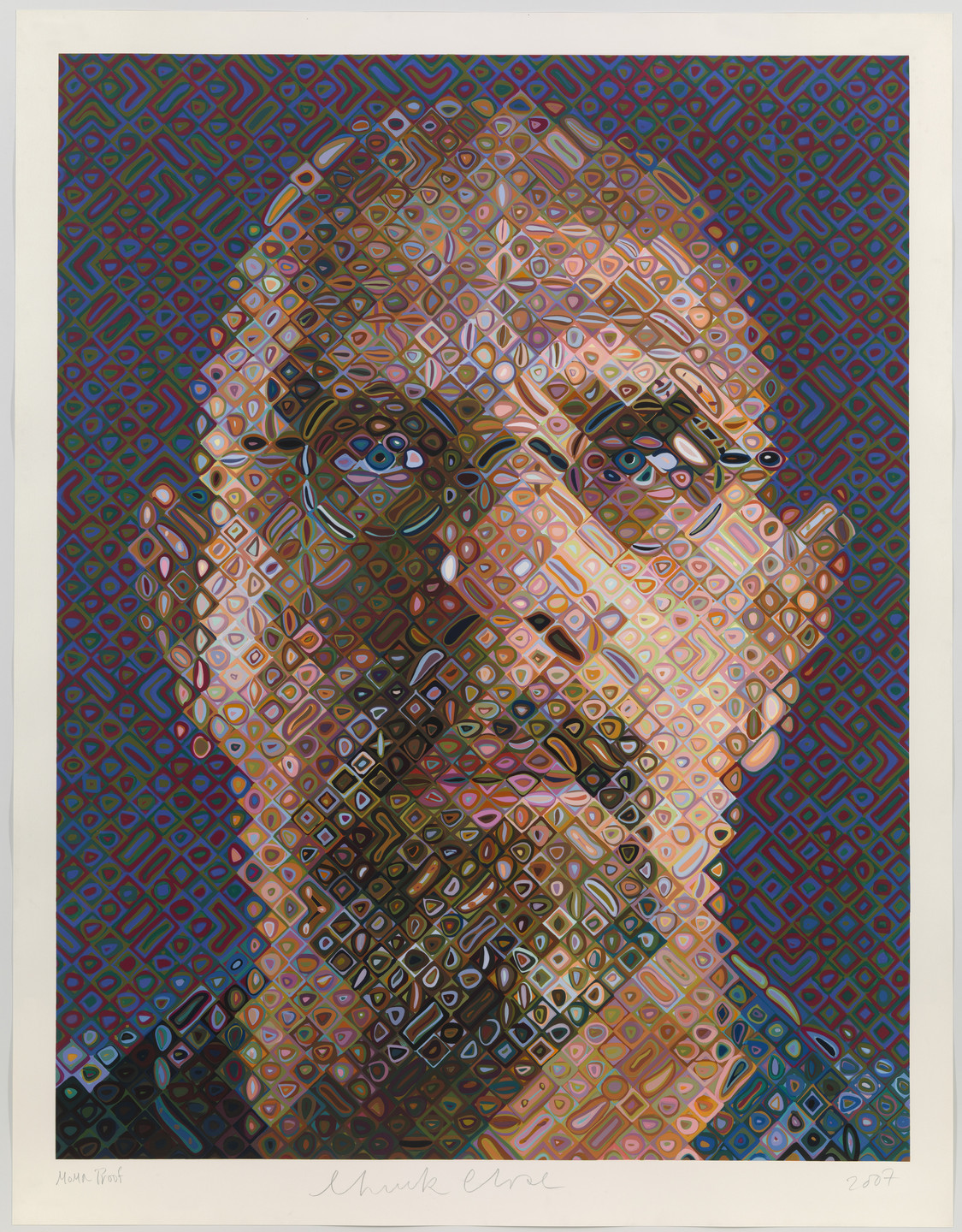 Chuck Close. Self-Portrait. 2007 | MoMA