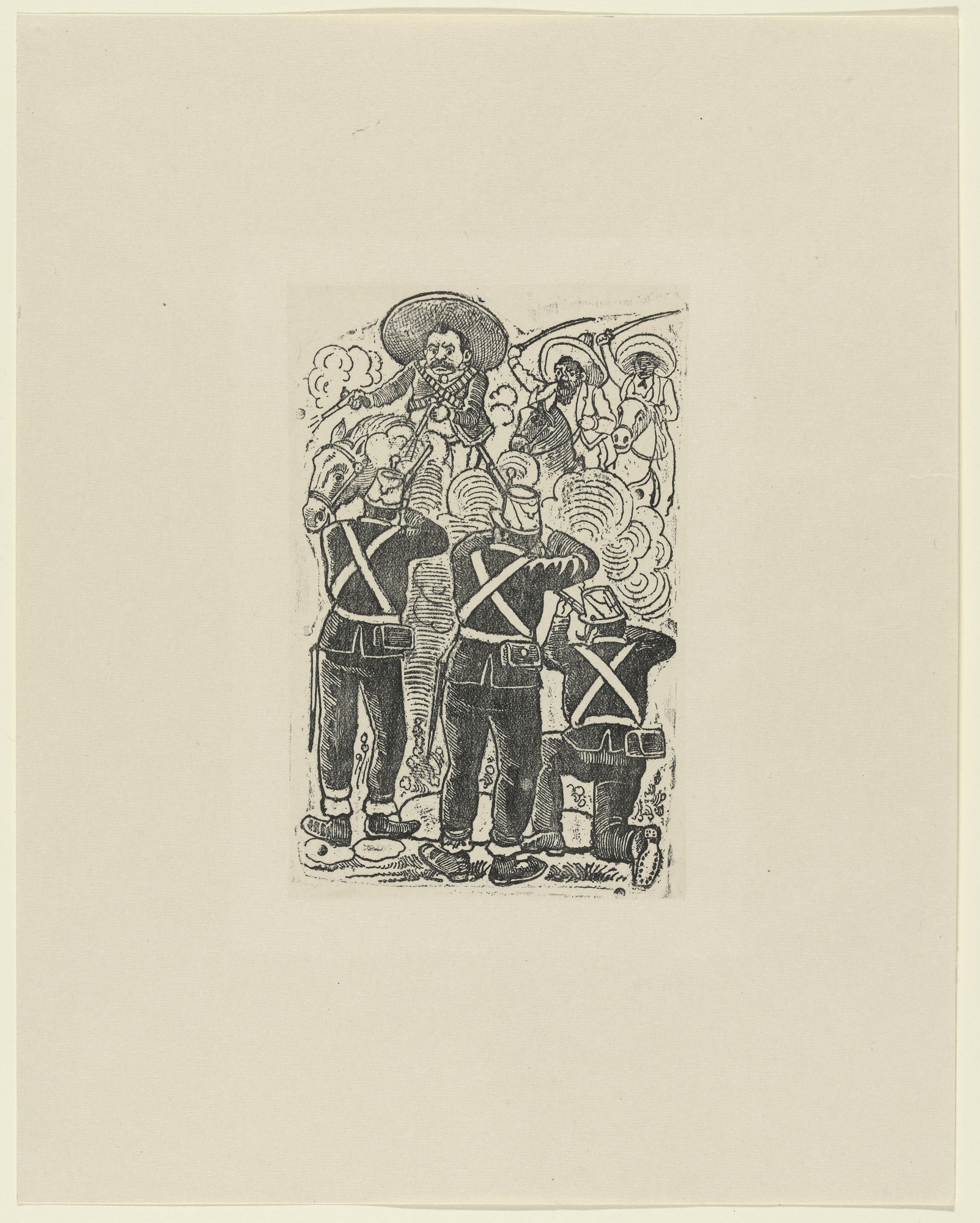 José Guadalupe Posada. Combat (Combate)