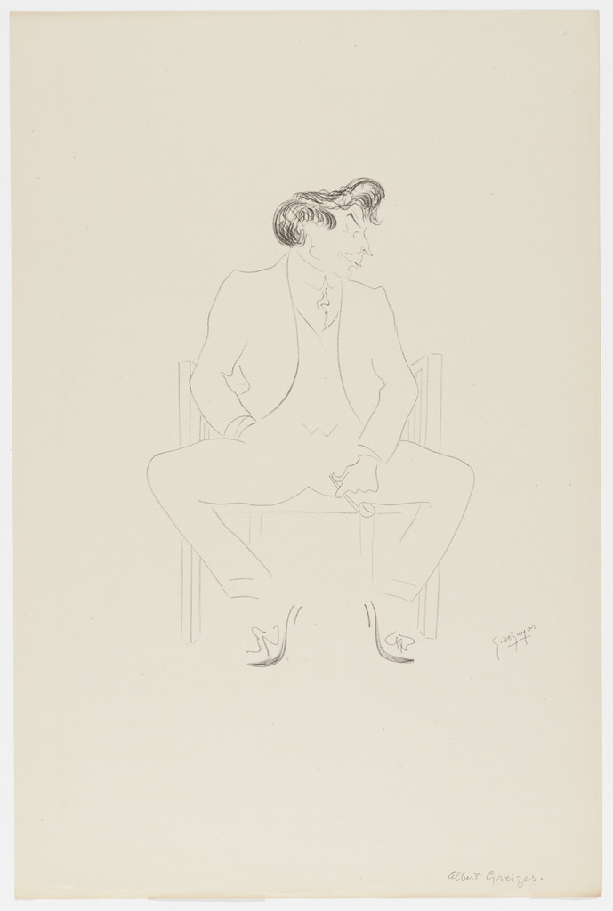 Albert Gleizes from Caricatures by Georges de Zayas: Eight Very Modern Painters, Two Sculptors and a Musician (Caricatures par Georges de Zayas: Huit peintres, deux sculpteurs et un musicien très modernes)