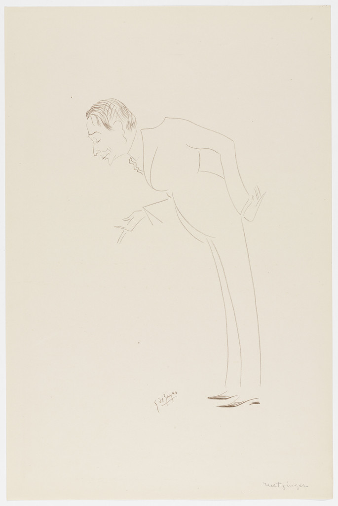 Jean Metzinger from Caricatures by Georges de Zayas: Eight Very Modern Painters, Two Sculptors and a Musician (Caricatures par Georges de Zayas: Huit peintres, deux sculpteurs et un musicien très modernes)