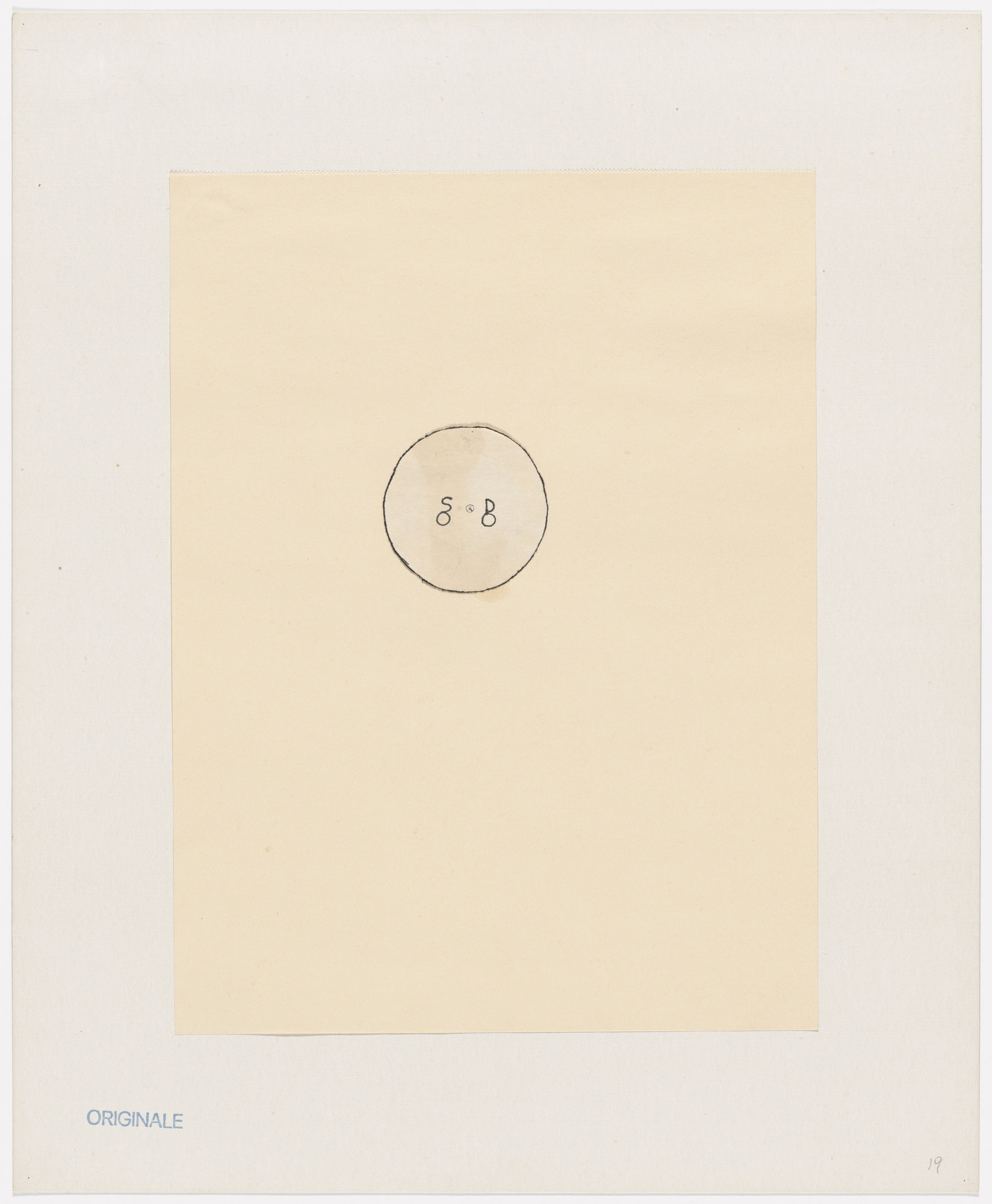 Alighiero Boetti. Originale from Insicuro Noncurante