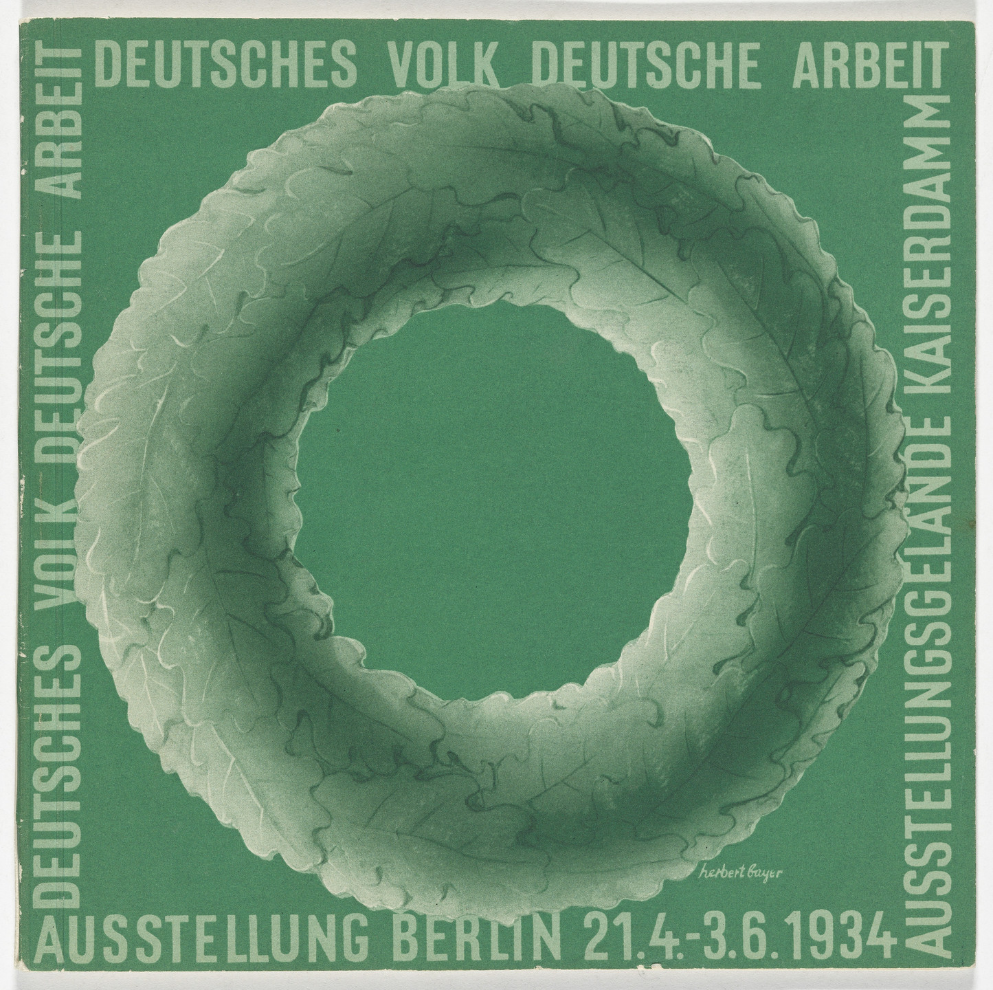 Herbert Bayer. Deutsches Volk, deutsche Arbeit