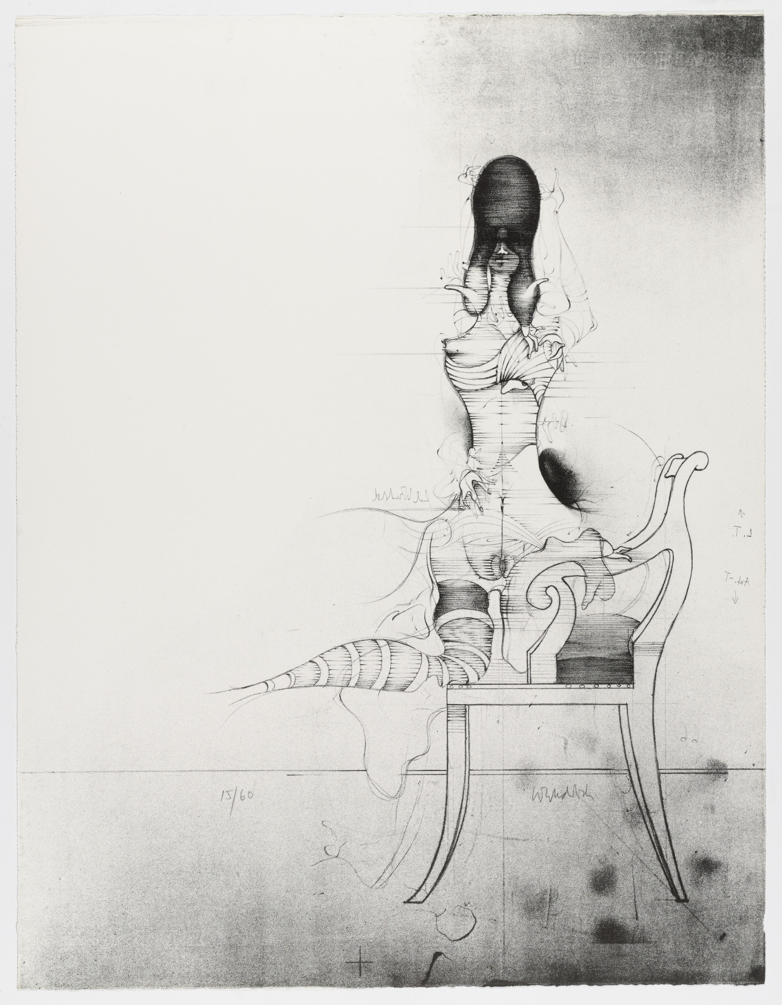 Paul Wunderlich, Karin Székessy. Porträt Wunderlich