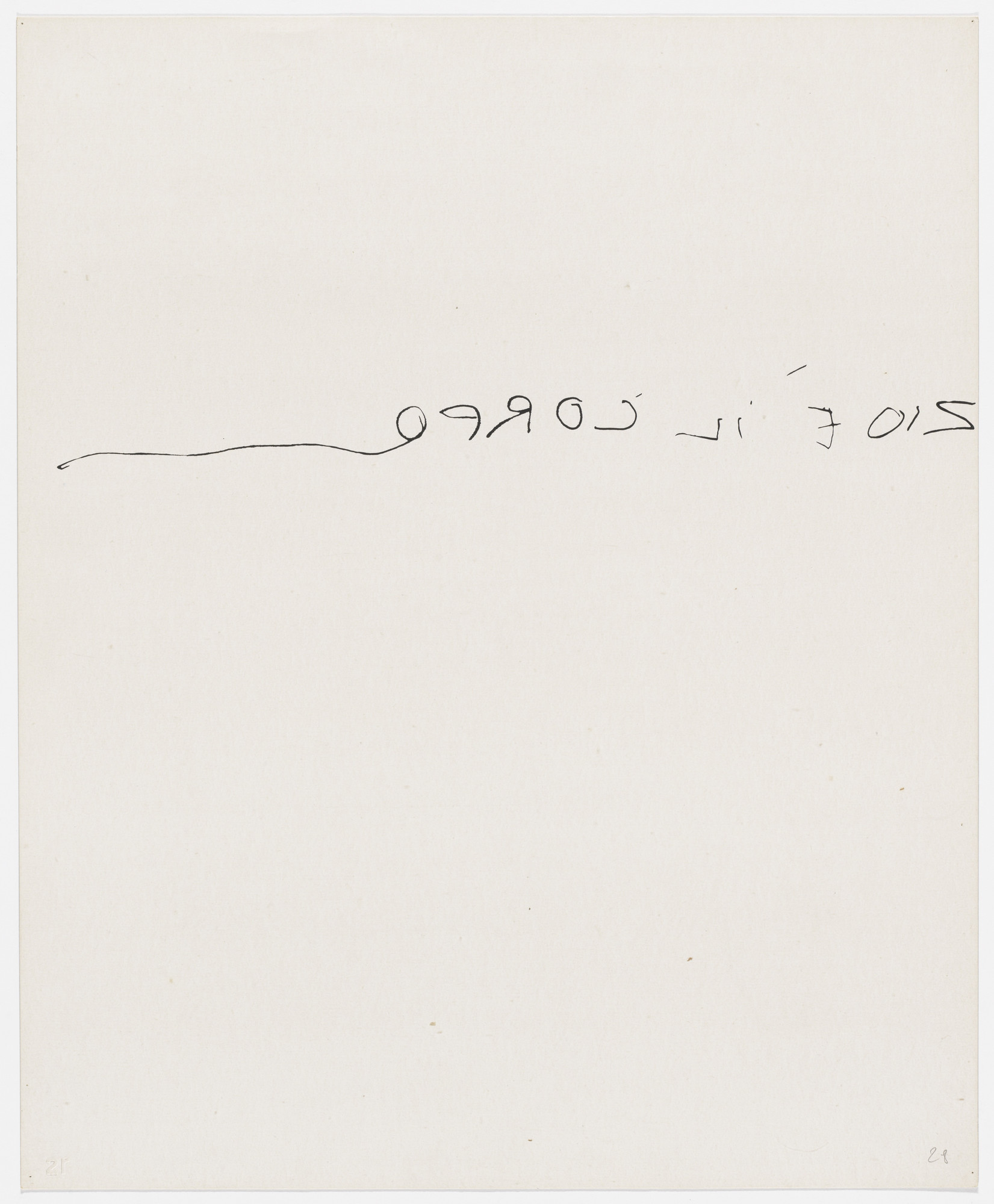 Alighiero Boetti. Untitled from Insicuro Noncurante