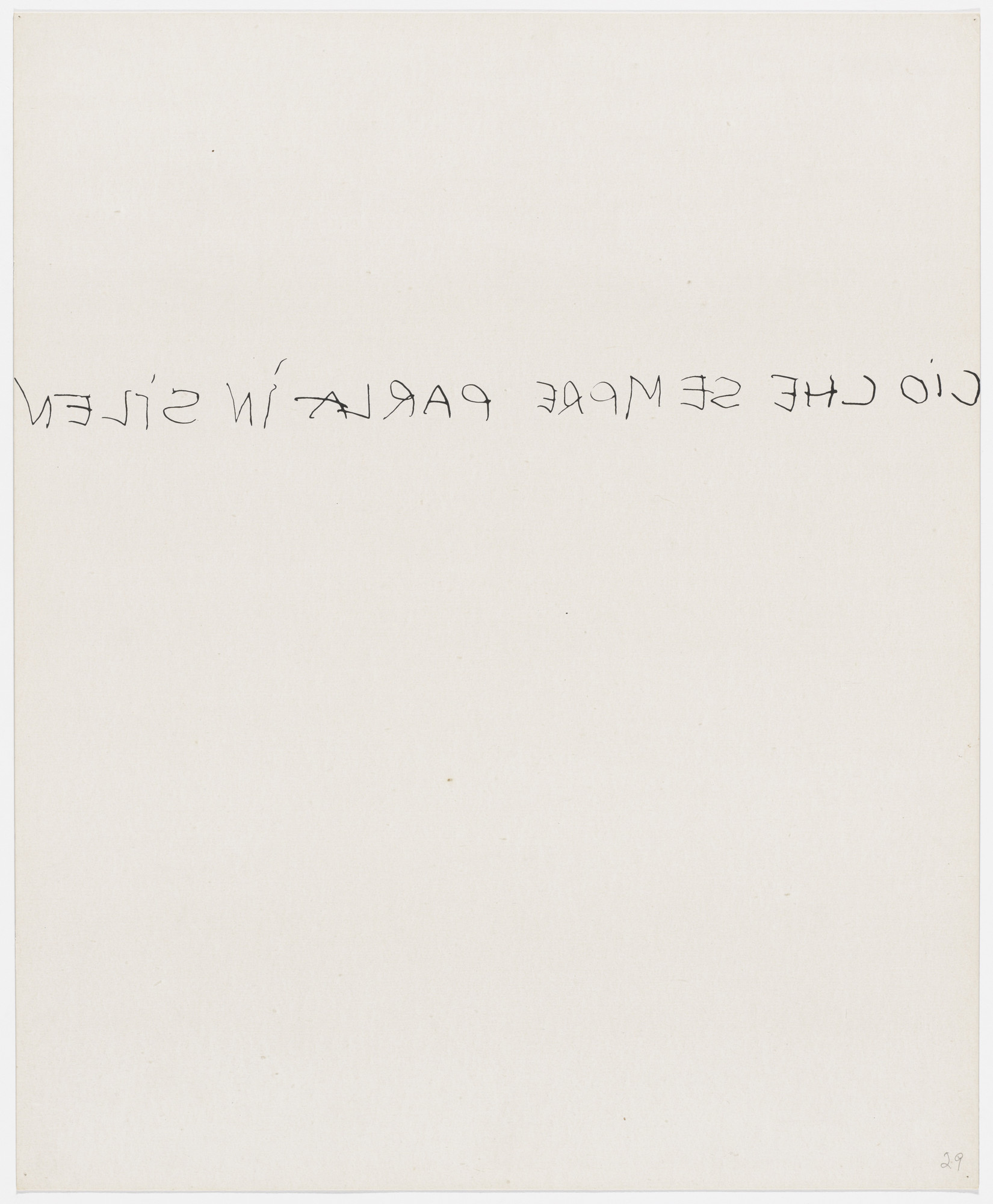 Alighiero Boetti. Untitled from Insicuro Noncurante