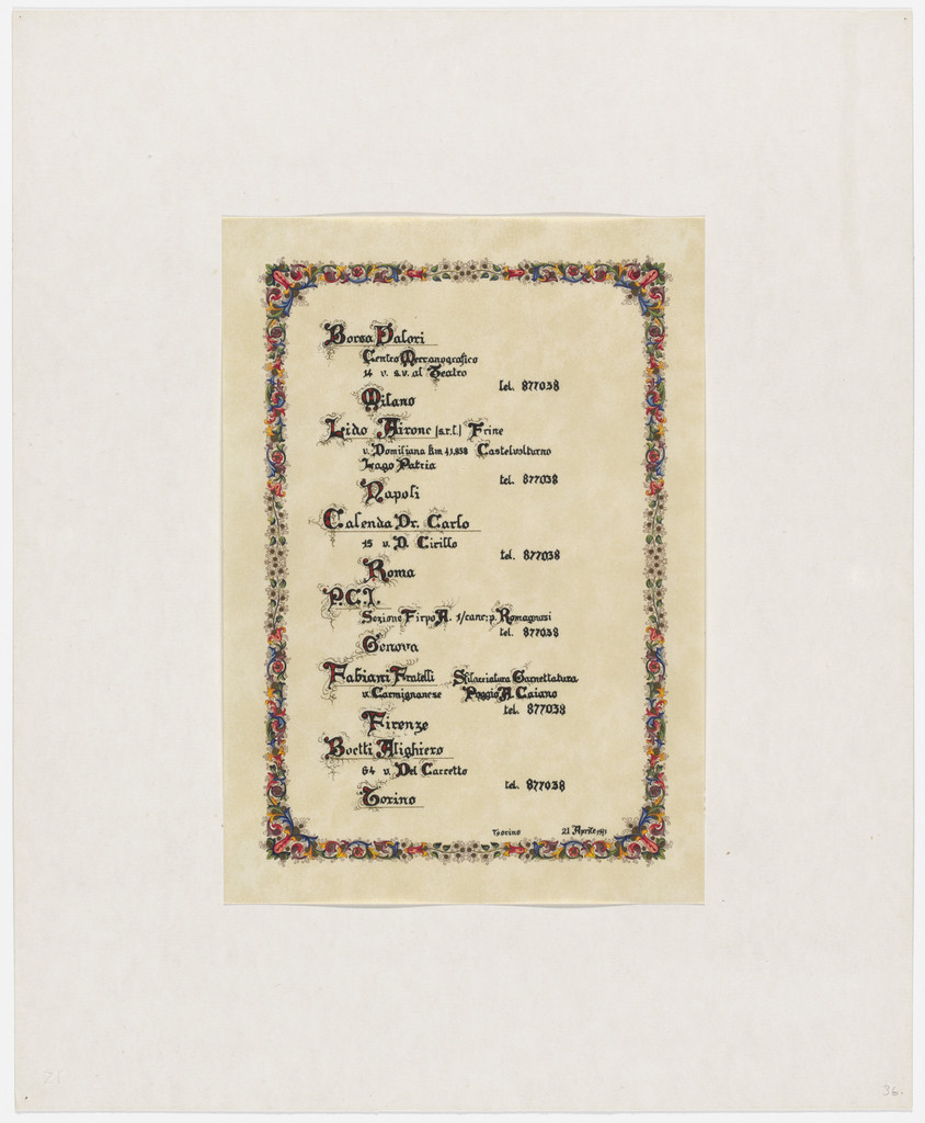 Calligrafia from Insicuro Noncurante