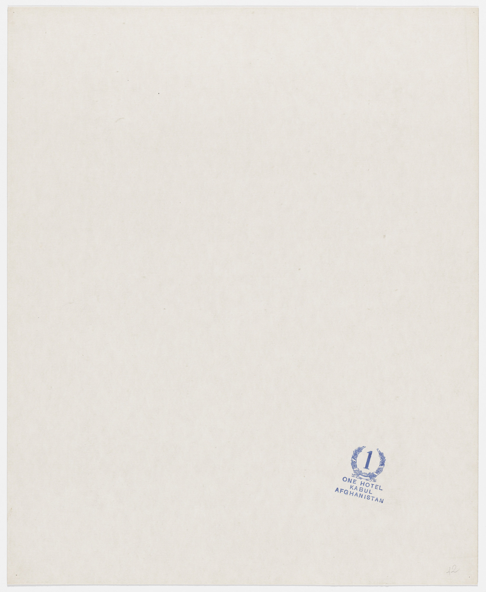 Alighiero Boetti. One Hotel from Insicuro Noncurante