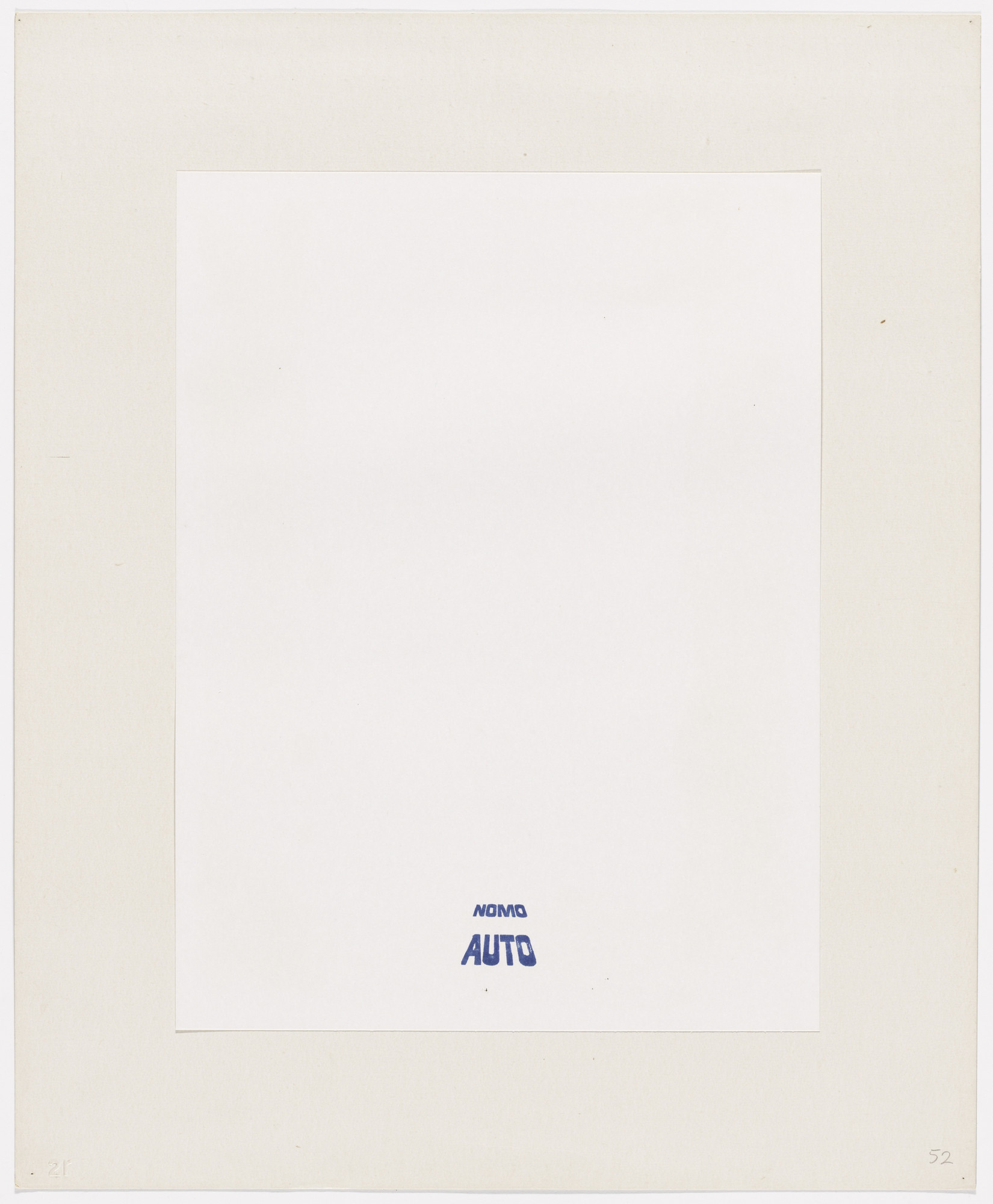 Alighiero Boetti. Autonomo from Insicuro Noncurante