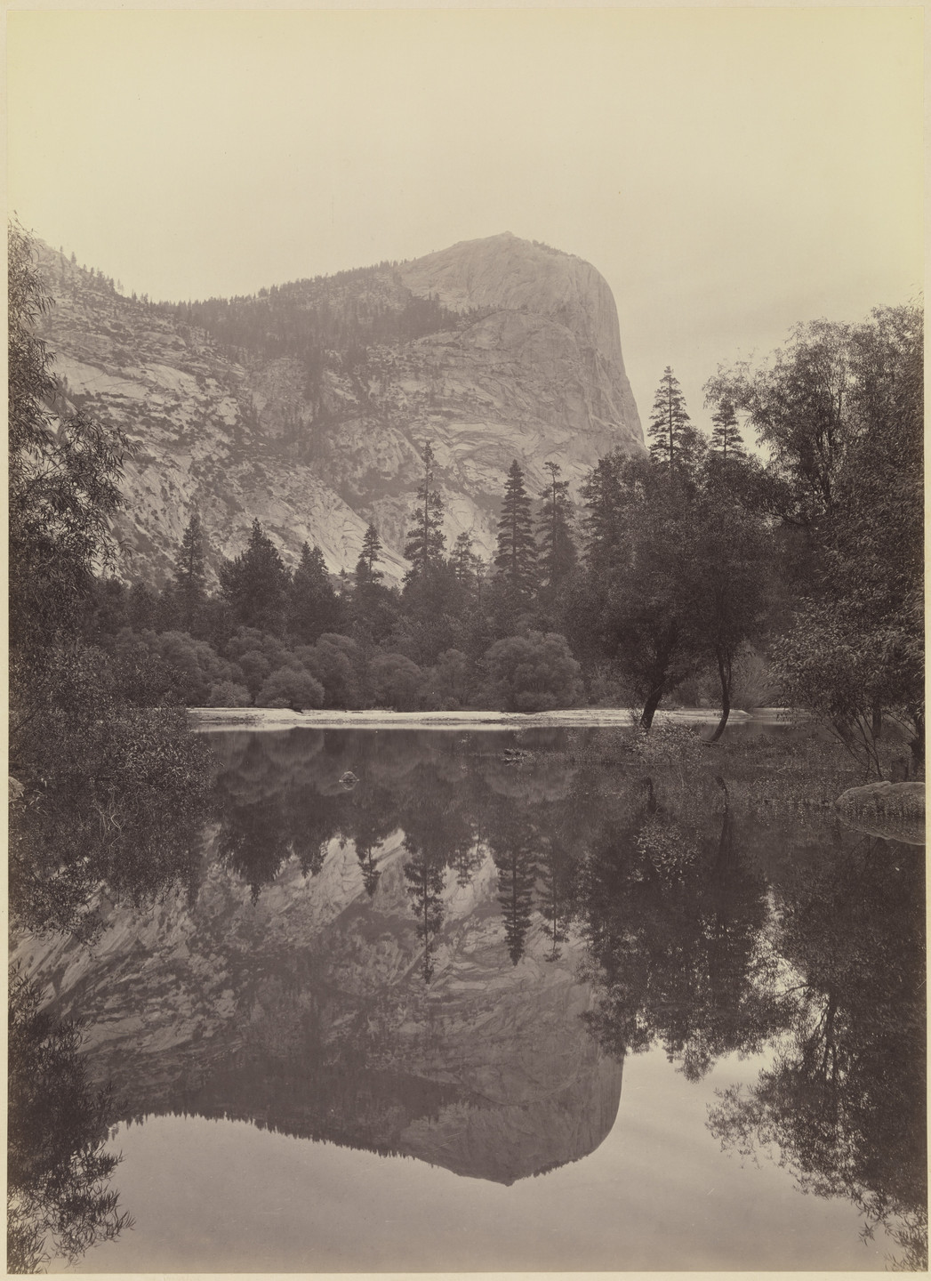Carleton E. Watkins. Mirror Lake (View of Mt. Watkins), Yosemite. 1878-81
