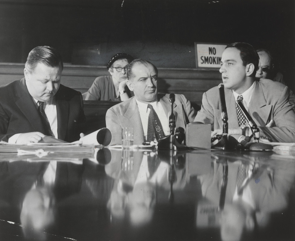 Joseph McCarthy and Roy Cohn