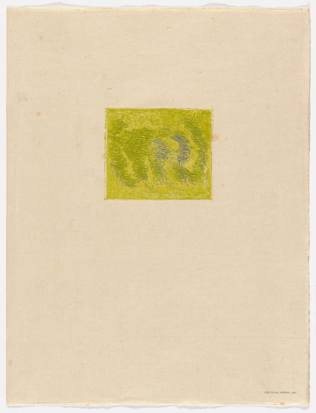 Jean Fautrier. Les trois arbres, 1927 from Fautrier l&#39;enragé. 1949