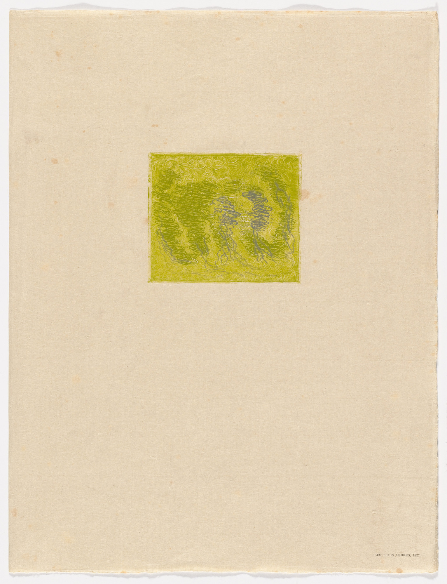 Jean Fautrier. Les trois arbres, 1927 from Fautrier l'enragé