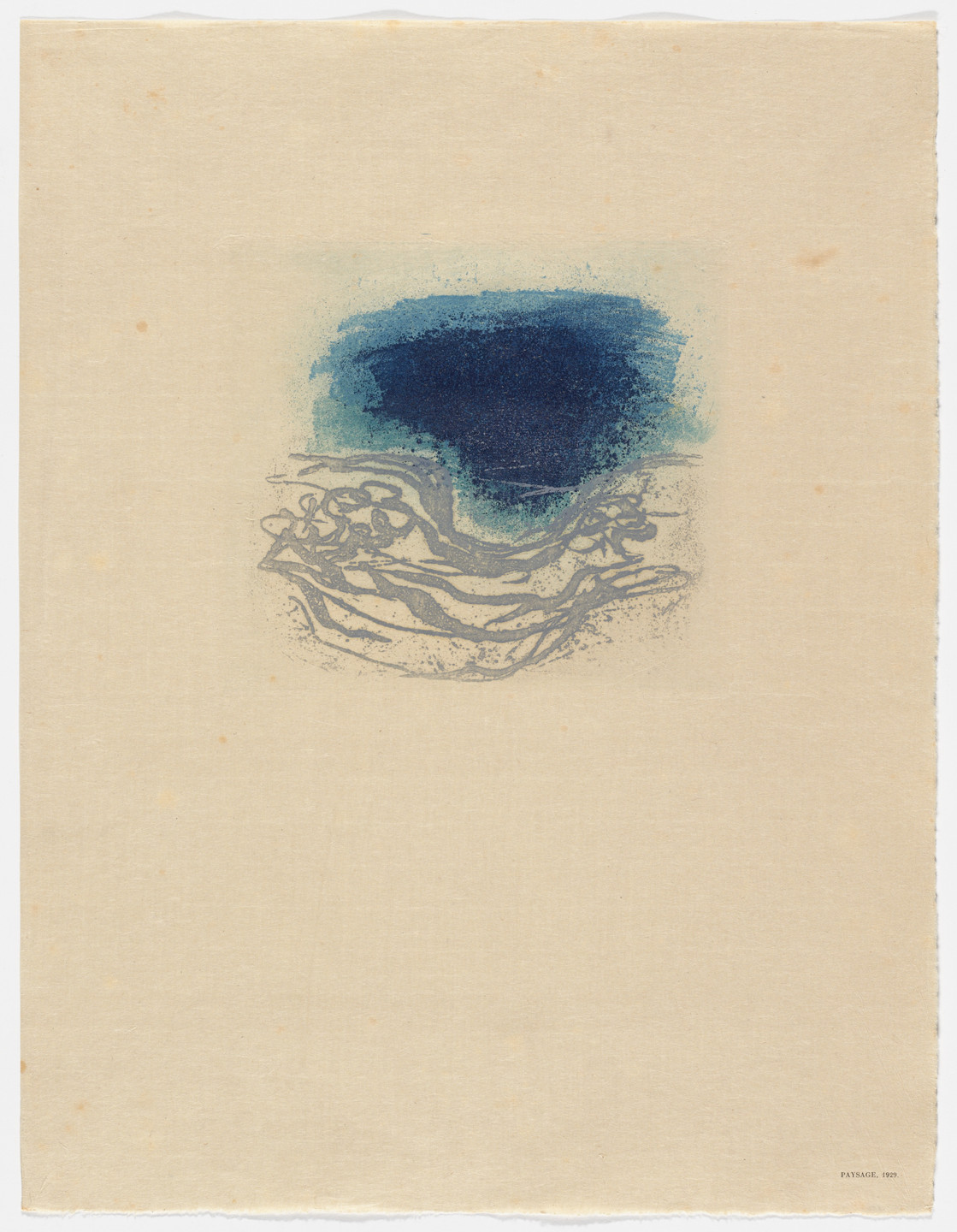 Jean Fautrier. Paysage, 1929 from Fautrier l&#39;enragé. 1949
