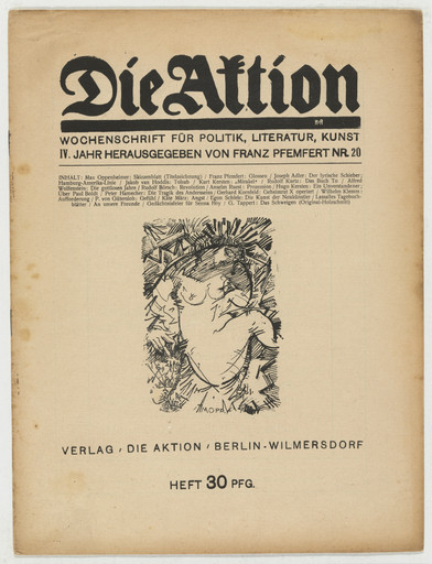 Die Aktion, vol. 4, no. 20