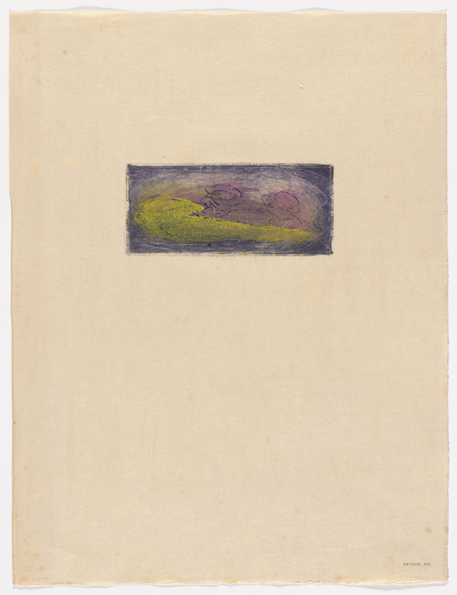 Jean Fautrier. Paysage, 1945 from Fautrier l'enragé. 1949 | MoMA